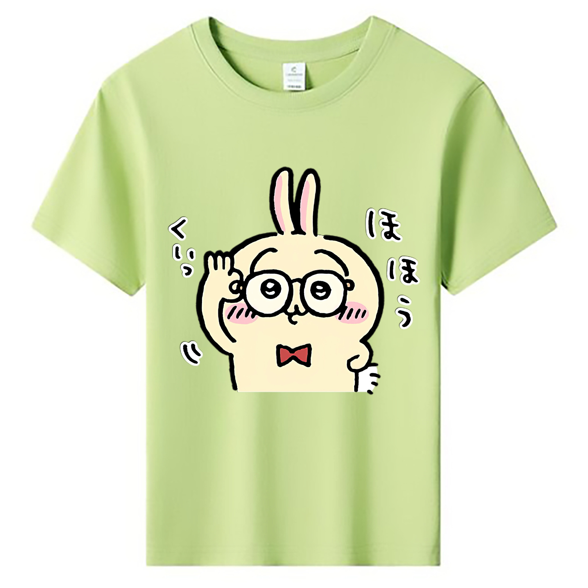 （画像用） ちいかわ うさぎ Chii-kawa usagi 綿100％キッズTシャツ（フロントプリント）